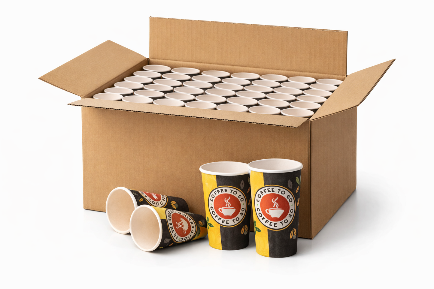 Kaffeebecher To Go 400 ml (16 oz) | Pappbecher für Heißgetränke