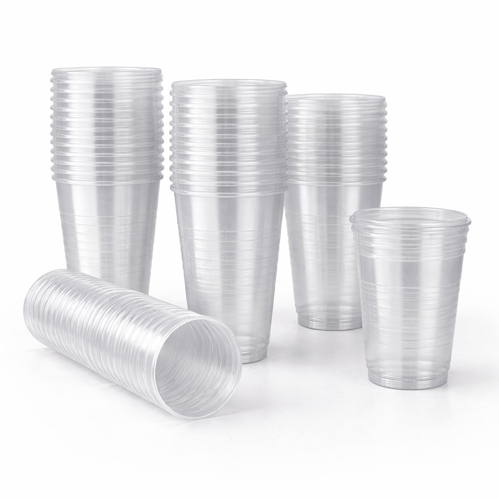 Trinkbecher Transparent 200 ml | Einwegbecher für Getränke