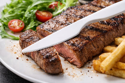 Plastikbesteck Weiß – Messer, Gabel, Löffel | Einweg-Set für Catering & Events