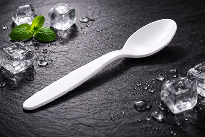 Plastikbesteck Weiß – Messer, Gabel, Löffel | Einweg-Set für Catering & Events