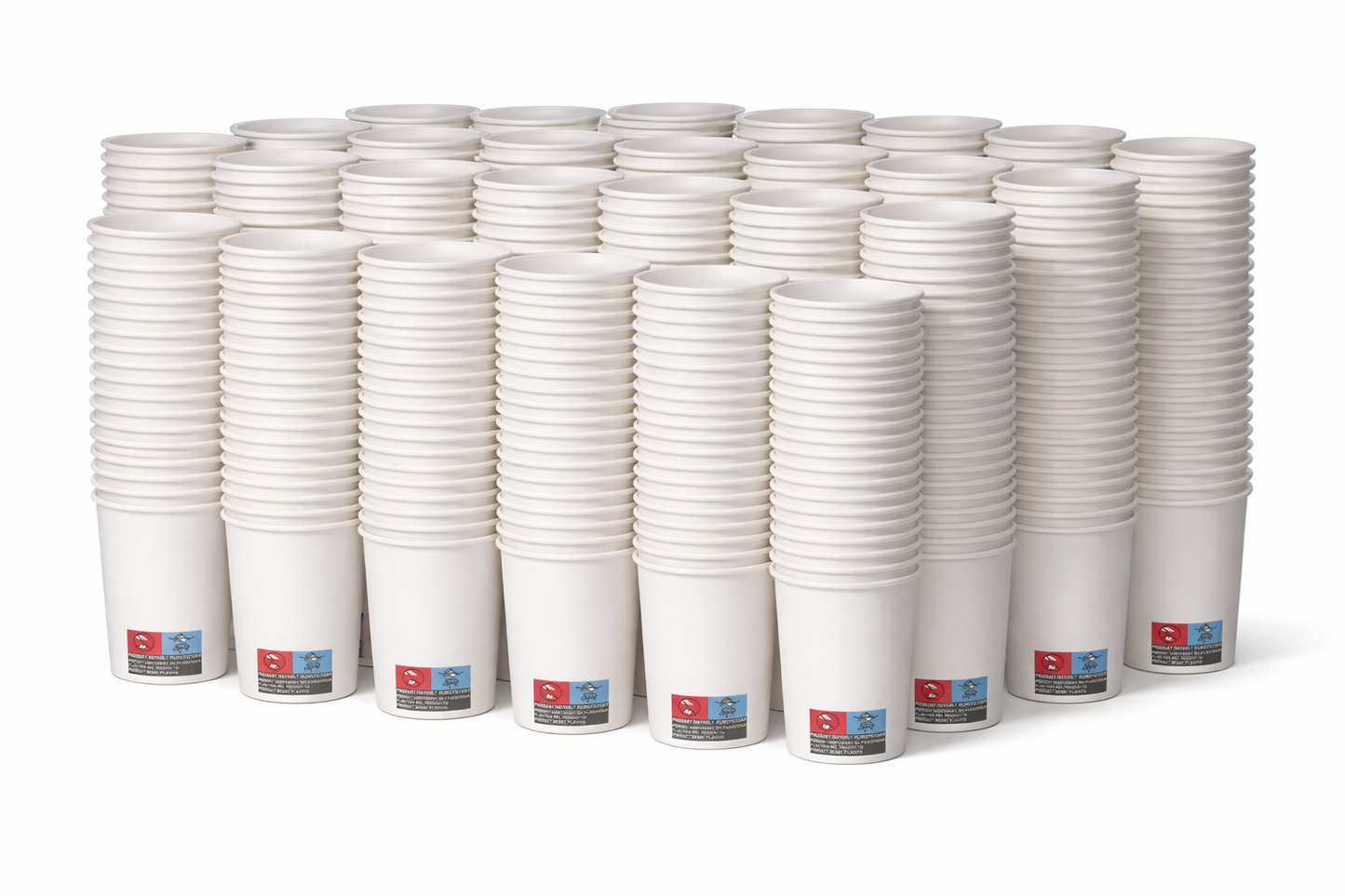 Kaffeebecher To Go 200 ml (8 oz) Weiß | Einweg-Pappbecher für Heißgetränke