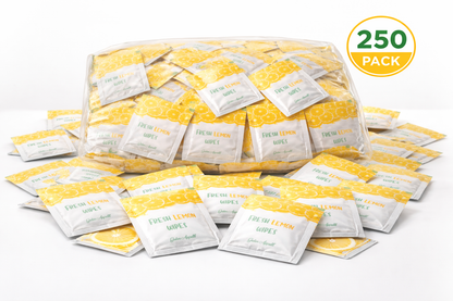 Zitronen Feuchttücher – 250 Stück – Citrus Duft – Gastro & Restaurant