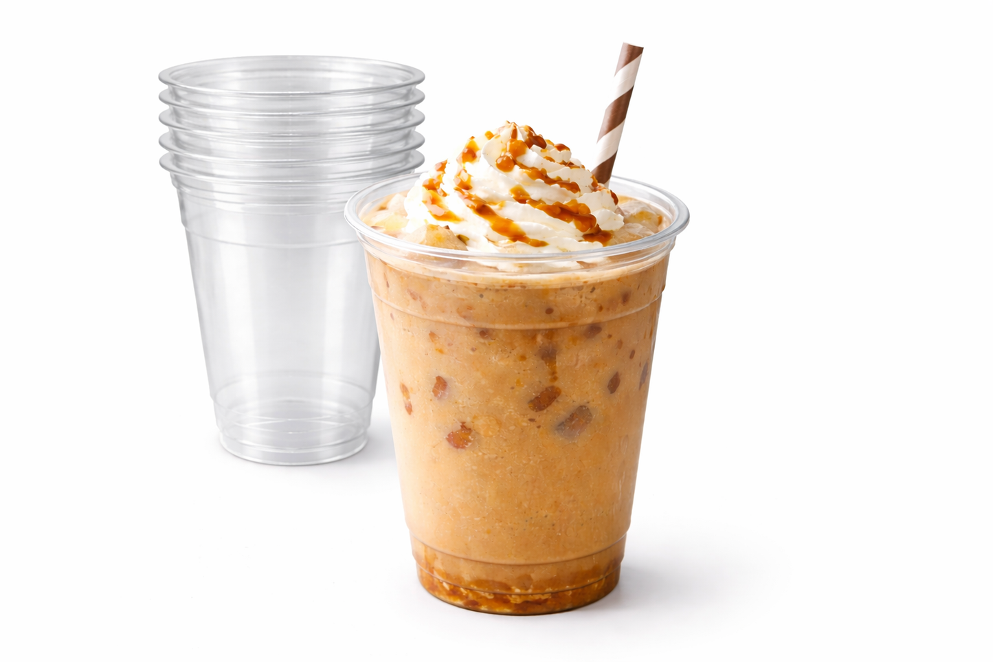 Smoothie Becher 500ml – Premium Kristallklar - Ideal für To-Go