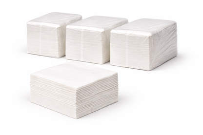 Servietten 1/8-Falz 33×33 cm | 2-lagig | Weiß | Gastronomie