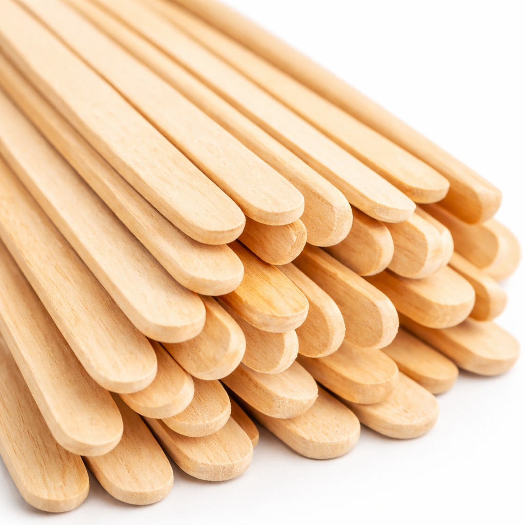 Holz Rührstäbchen 140 mm – 1000 Stück | Plastikfrei & nachhaltig