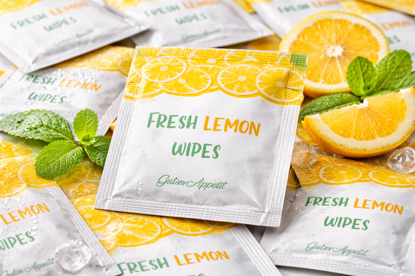 Zitronen Feuchttücher – 250 Stück – Citrus Duft – Gastro & Restaurant