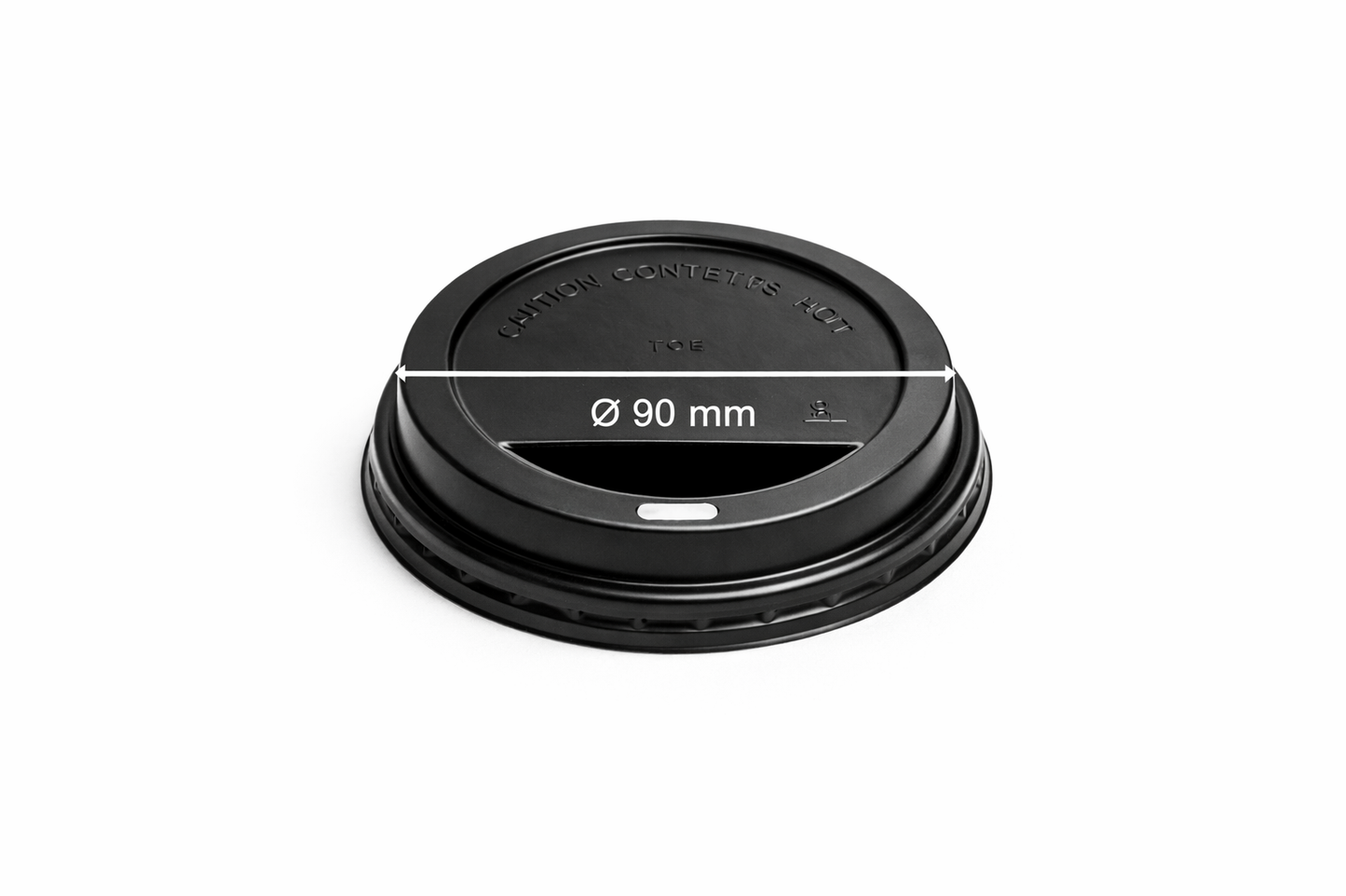 Kaffeedeckel 80 mm & 90 mm – Schwarz oder Weiß – Passend für To-Go Becher