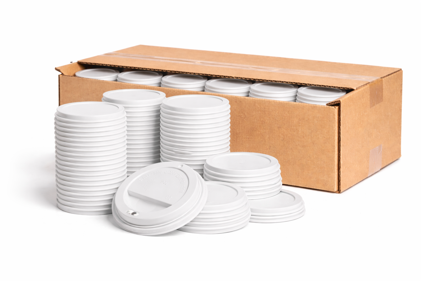 Kaffeedeckel 80 mm & 90 mm – Schwarz oder Weiß – Passend für To-Go Becher