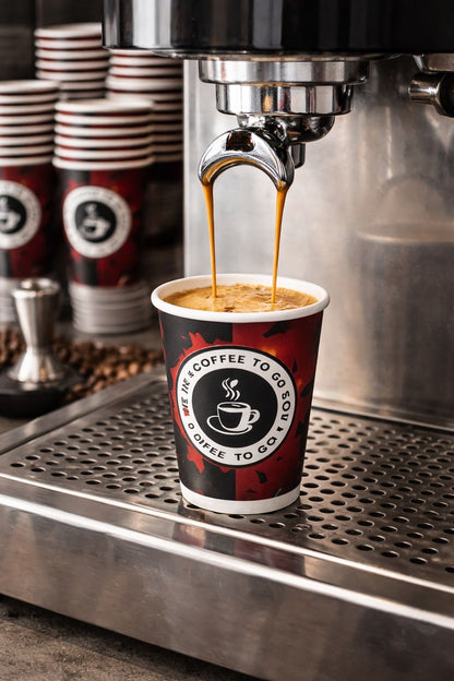 Kaffeebecher To Go 200 ml (8 oz) | Pappbecher für Heißgetränke