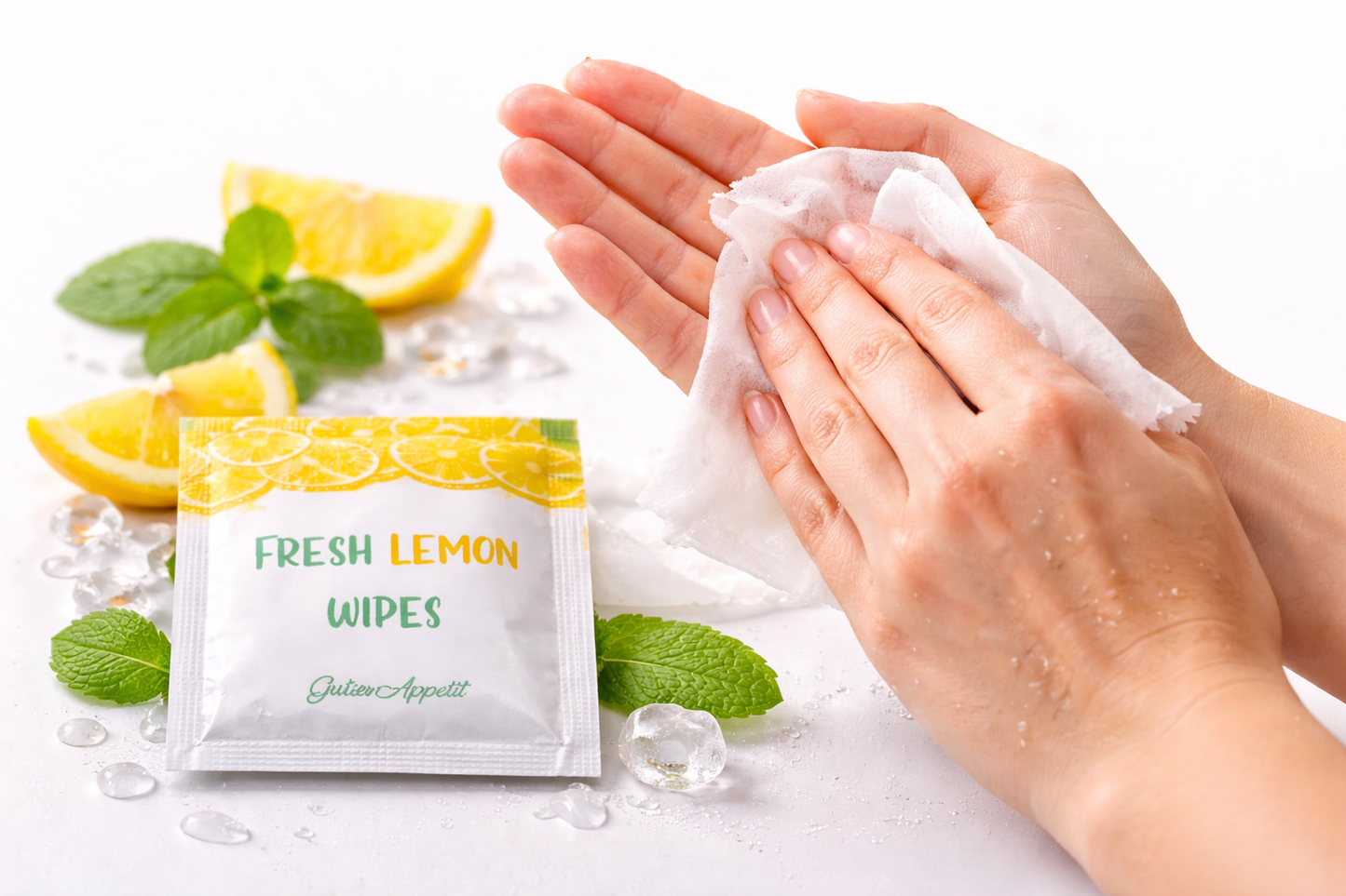 Zitronen Feuchttücher – 250 Stück – Citrus Duft – Gastro & Restaurant