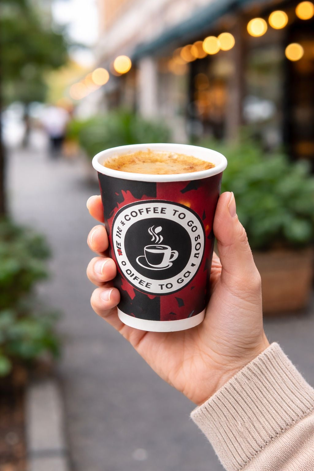 Kaffeebecher To Go 200 ml (8 oz) | Pappbecher für Heißgetränke