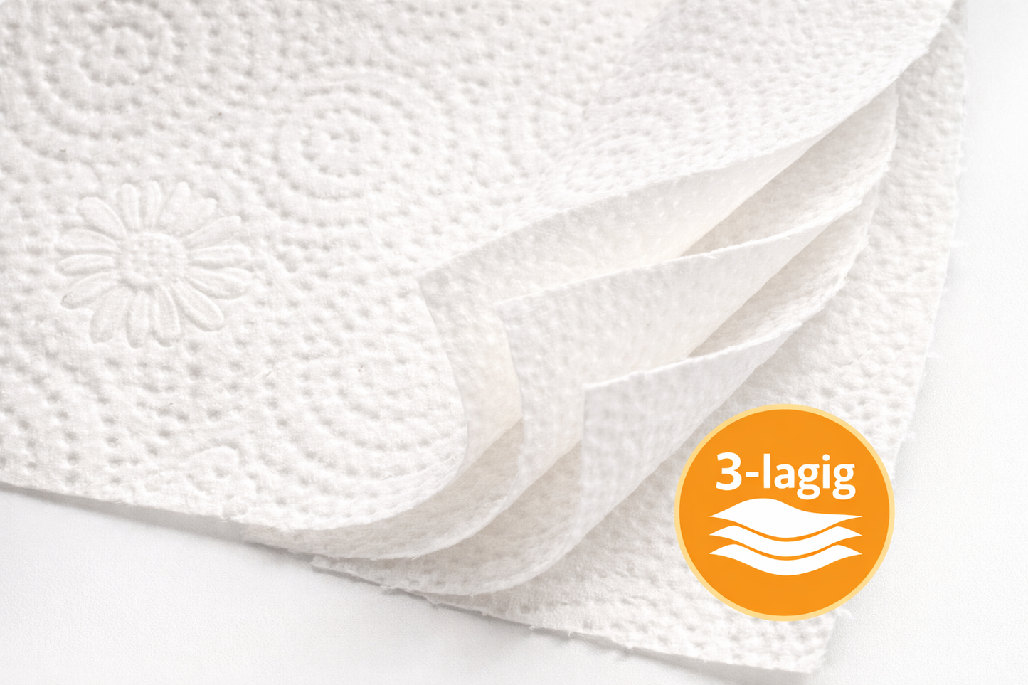 Comfy Küchenrollen 32 Rollen – 3-lagig | Saugstark & Reißfest (8×4)