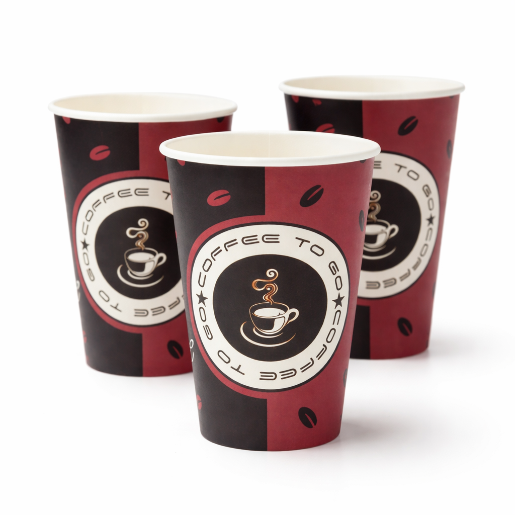 Kaffeebecher To Go 300 ml (12 oz) | Pappbecher für Heißgetränke