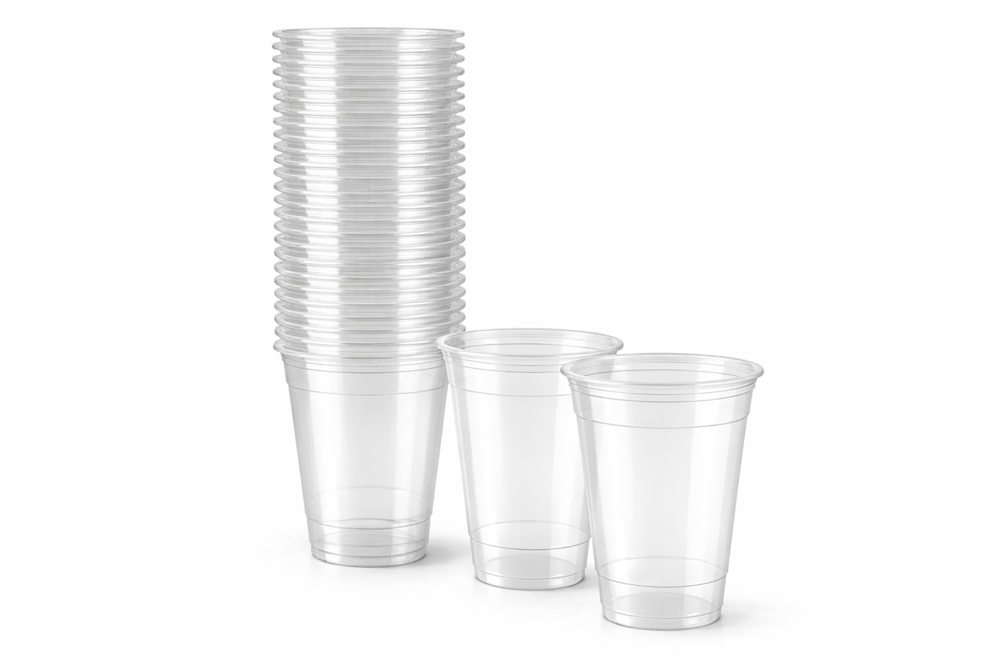 Smoothie Becher 300ml – Premium Kristallklar - Ideal für To-Go