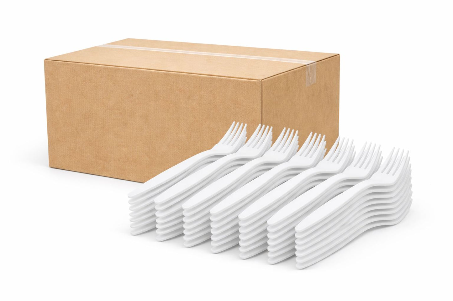 Plastikbesteck Weiß – Messer, Gabel, Löffel | Einweg-Set für Catering & Events