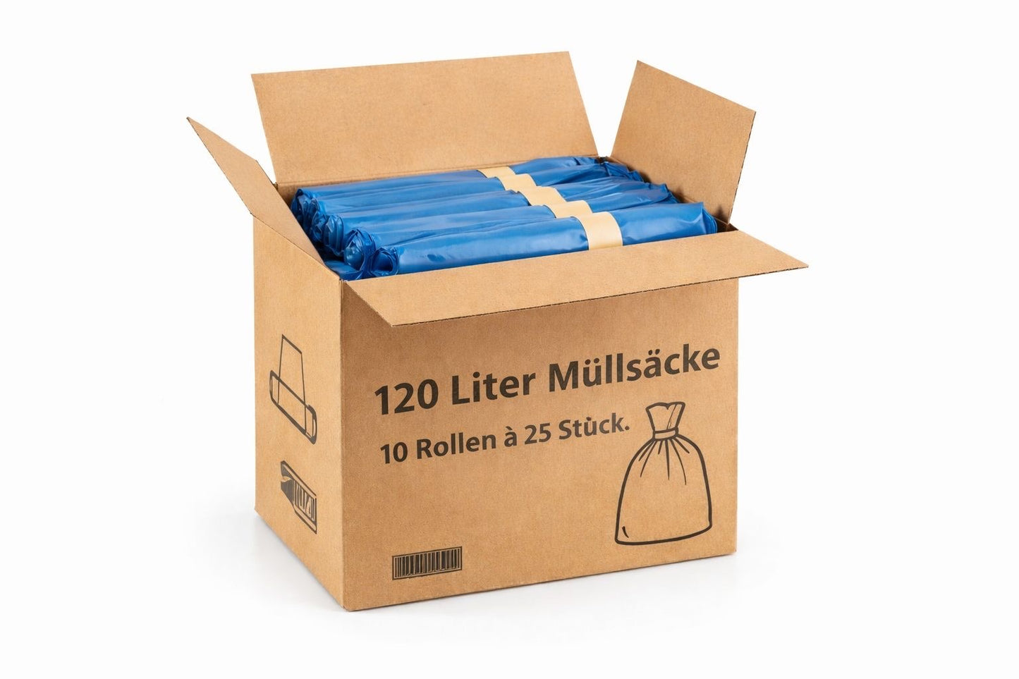 Müllsäcke 120 L Blau – 50 µ Extra Stark & Eco