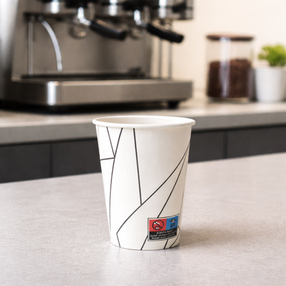 Kaffeebecher To Go 300ml (12 oz)– Einweg-Pappbecher | Line Art Design