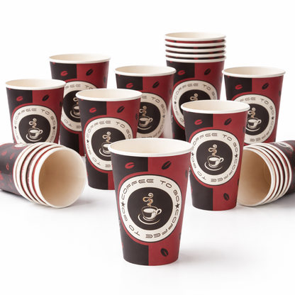Kaffeebecher To Go 300 ml (12 oz) | Pappbecher für Heißgetränke