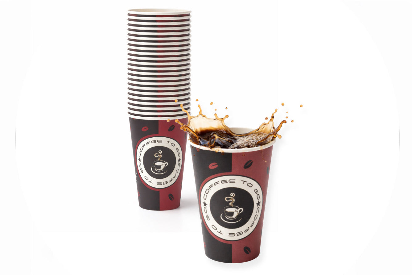 Kaffeebecher To Go 300 ml (12 oz) | Pappbecher für Heißgetränke
