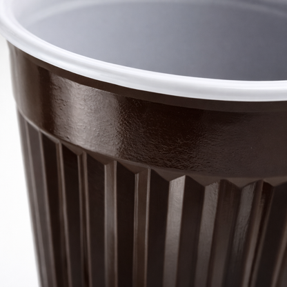 Automatenbecher 180 ml – Kunststoff-Kaffeebecher für Kaffeeautomaten | Braun-Weiß