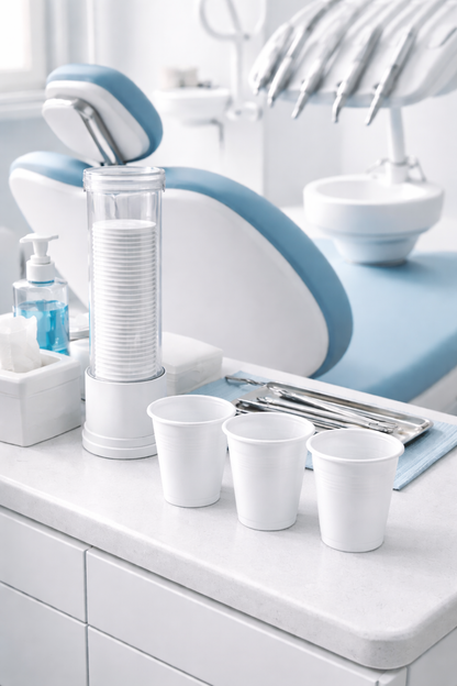 Trinkbecher 200ml weiß – Kunststoffbecher für Büro, Events & Alltag