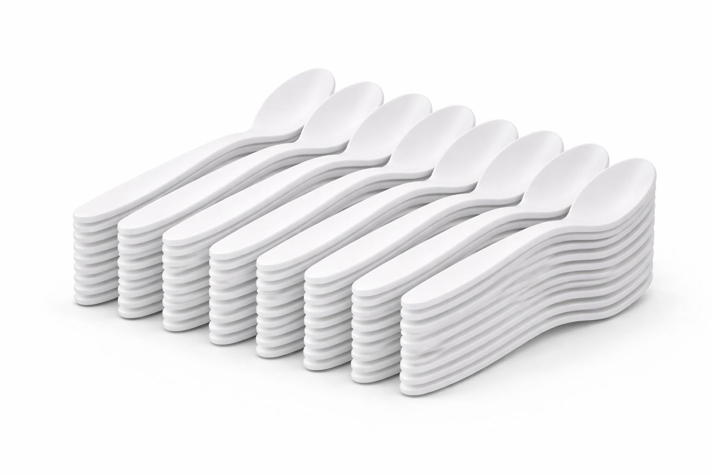 Plastikbesteck Weiß – Messer, Gabel, Löffel | Einweg-Set für Catering & Events