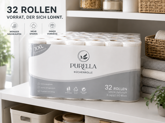 PURELLA®- Premium Küchenrolle – 3-lagig & extra saugstark