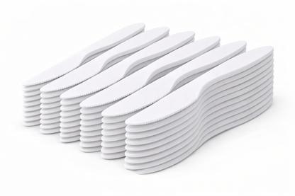 Plastikbesteck Weiß – Messer, Gabel, Löffel | Einweg-Set für Catering & Events