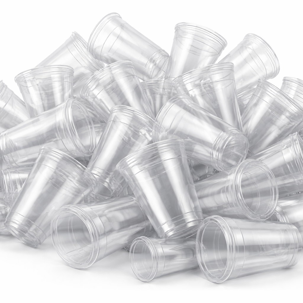 Smoothie Becher 300ml – Premium Kristallklar - Ideal für To-Go