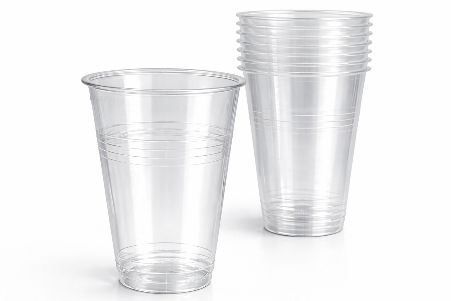 Trinkbecher Transparent 400 ml | Einwegbecher für Getränke