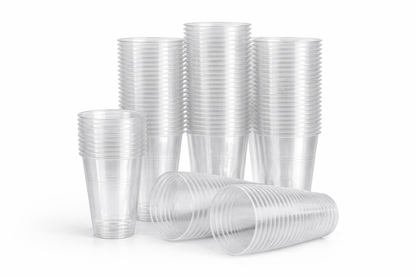 Trinkbecher Transparent 400 ml | Einwegbecher für Getränke
