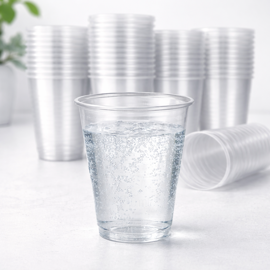 Trinkbecher Transparent 200 ml | Einwegbecher für Getränke