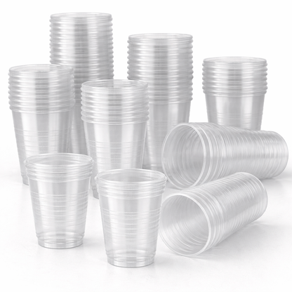 Trinkbecher Transparent 200 ml | Einwegbecher für Getränke