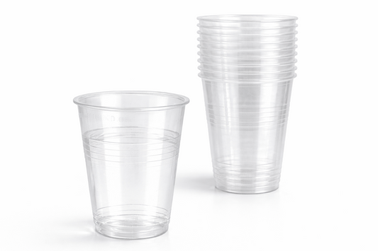 Trinkbecher Transparent 300 ml | Einwegbecher für Getränke