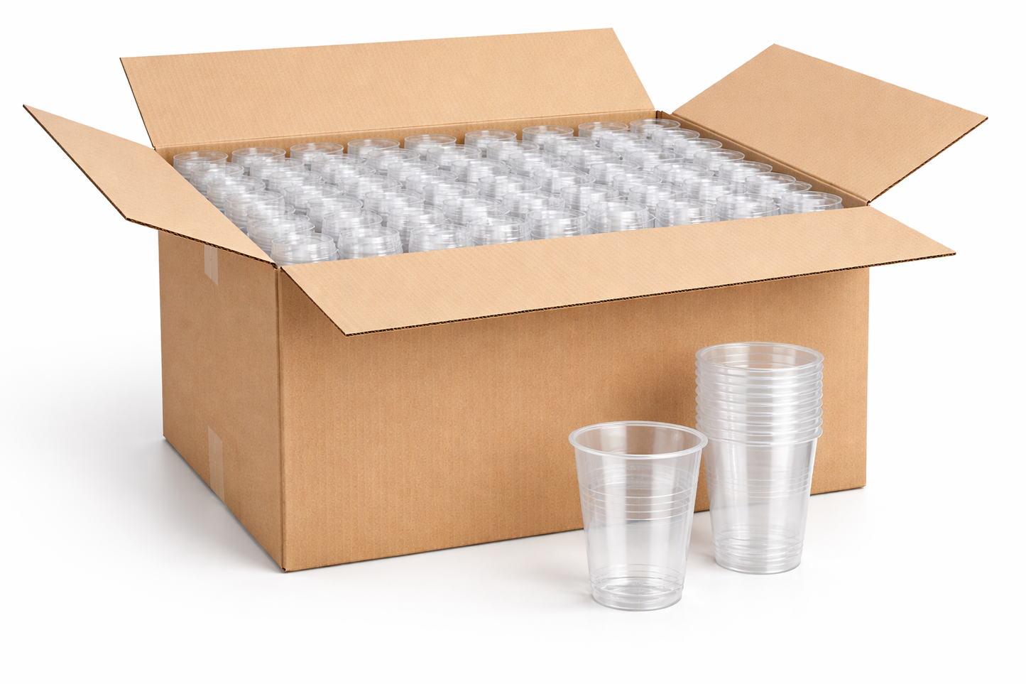 Trinkbecher Transparent 300 ml | Einwegbecher für Getränke