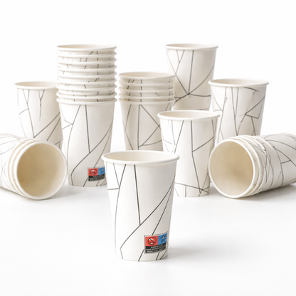 Kaffeebecher To Go 300ml (12 oz)– Einweg-Pappbecher | Line Art Design