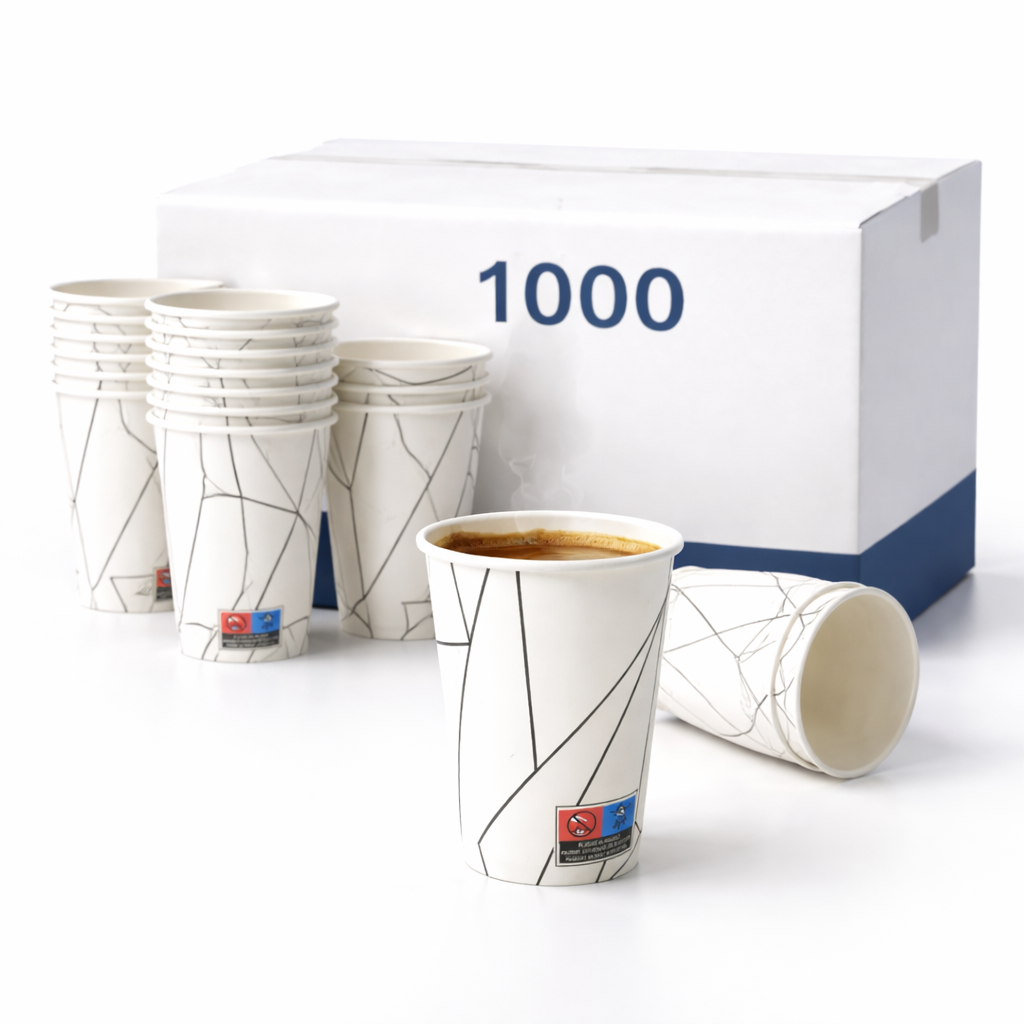 Kaffeebecher To Go 300ml (12 oz)– Einweg-Pappbecher | Line Art Design