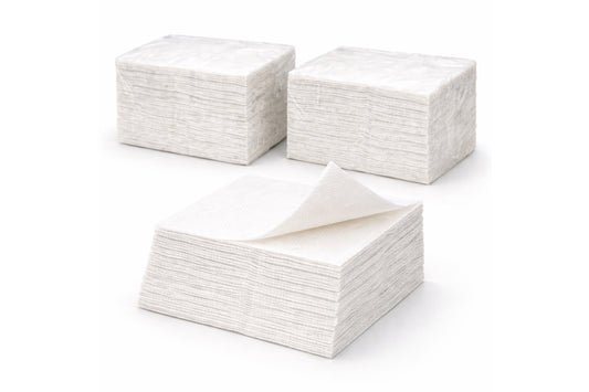 Servietten 1/4-Falz 33×33 cm | 1-lagig | Weiß | Gastronomie
