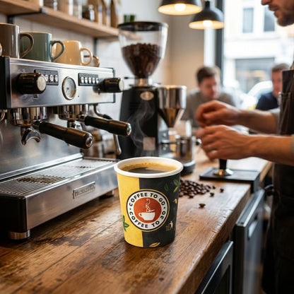 Kaffeebecher To Go 200 ml (8 oz) | Pappbecher für Heißgetränke