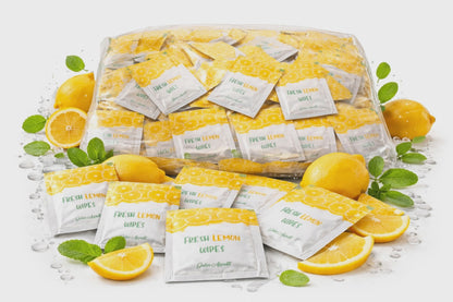 Zitronen Feuchttücher – 250 Stück – Citrus Duft – Gastro & Restaurant