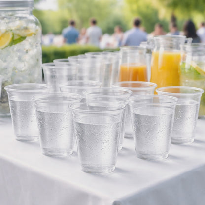 Trinkbecher Transparent 200 ml | Einwegbecher für Getränke