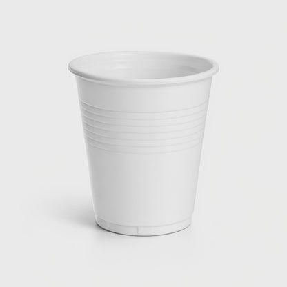 Trinkbecher 200ml weiß – Kunststoffbecher für Büro, Events & Alltag